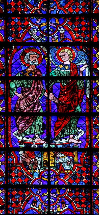 St Peter - Led Out of Prison by an Angel (detail) by French School